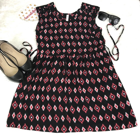 2 for $20 Xhilaration Sleeveless Black Red Dress S - Picture 1 of 7